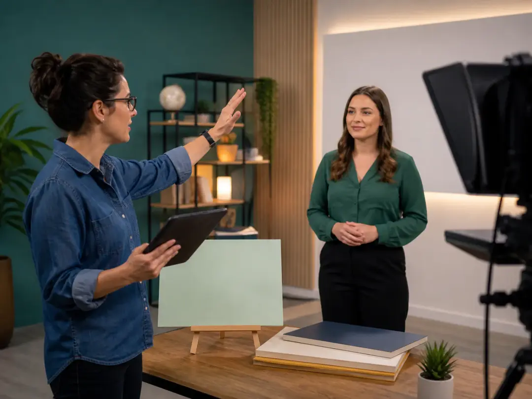 Training author planning lesson segments for an ai human narrator video