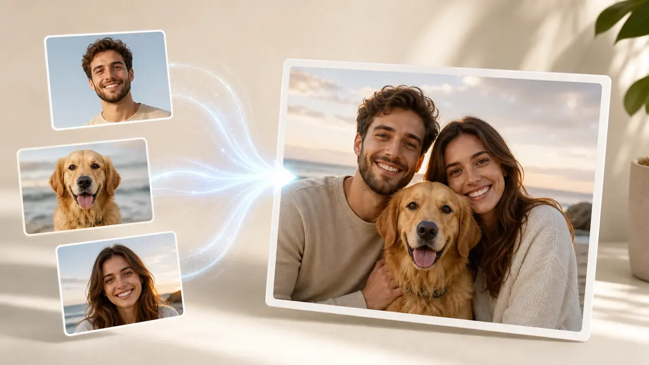 Turn Your References Into One Picture landing page background