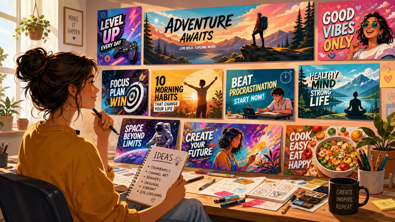 Content creator generating images from text prompts for social media