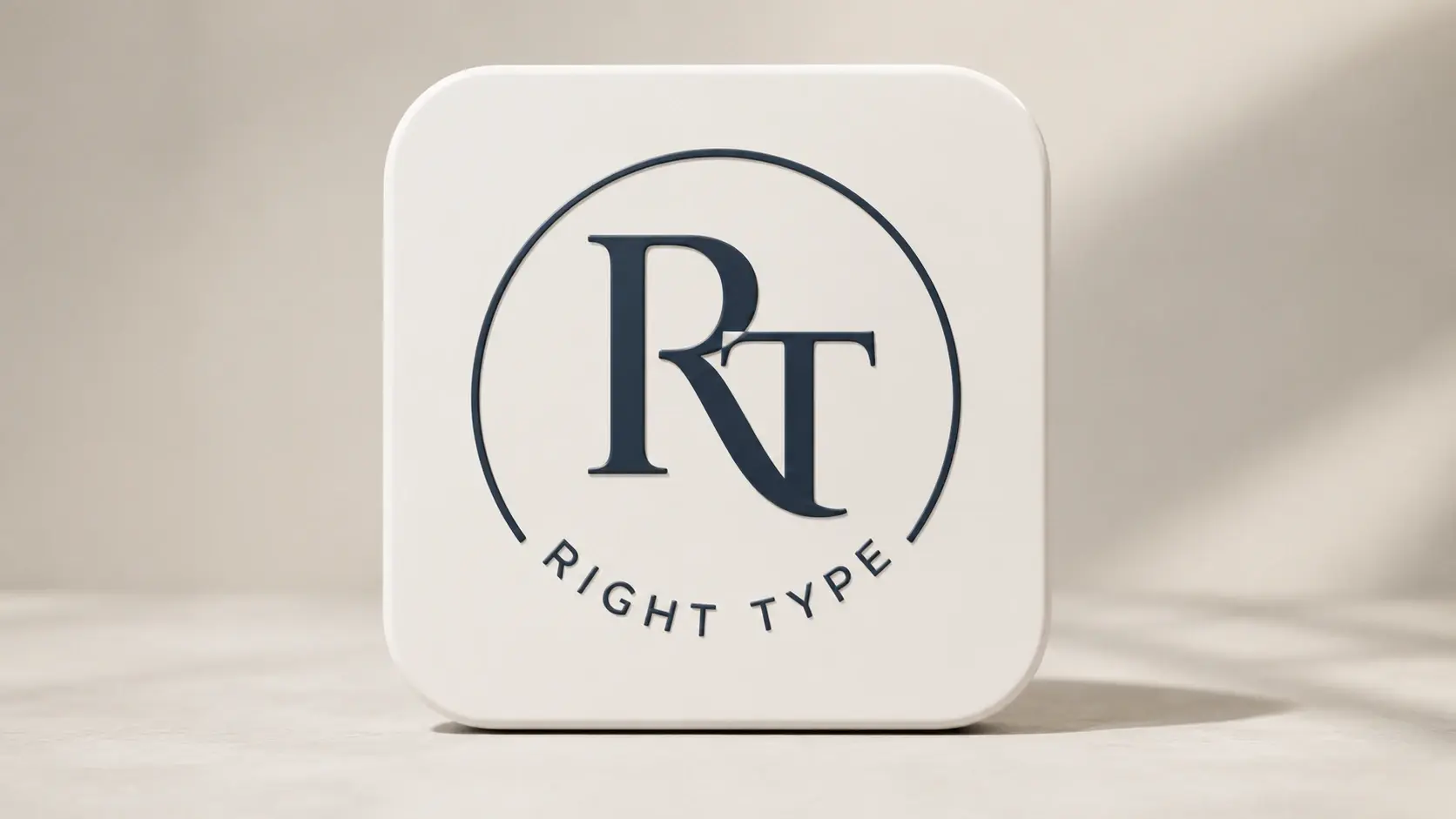 Wordmark and monogram logo showing clean readable brand name letters inside the mark