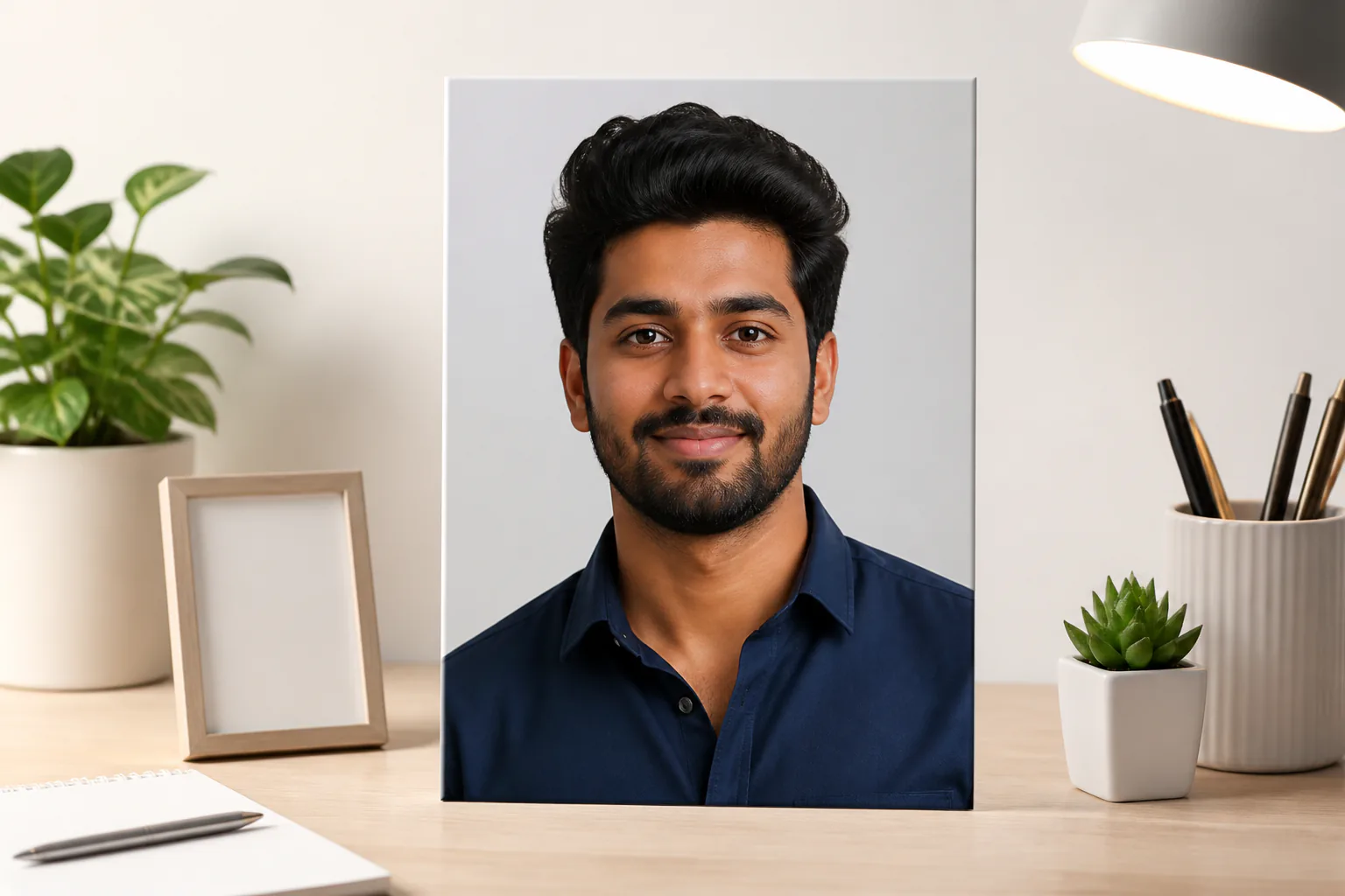Clear subject photo selected as the first frame inside a workspace