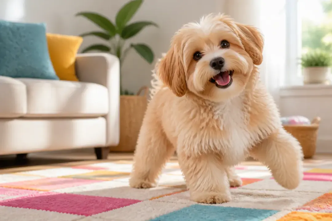 Pet and light content shown as a finished ai sway dance filter scene