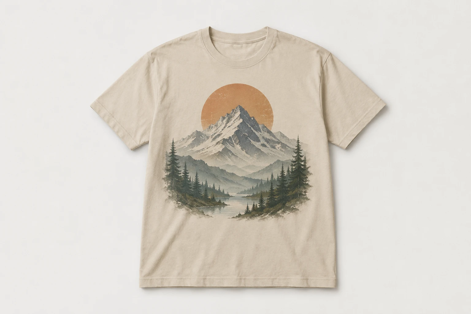 Prompt describing subject colors and slogan text for a shirt design