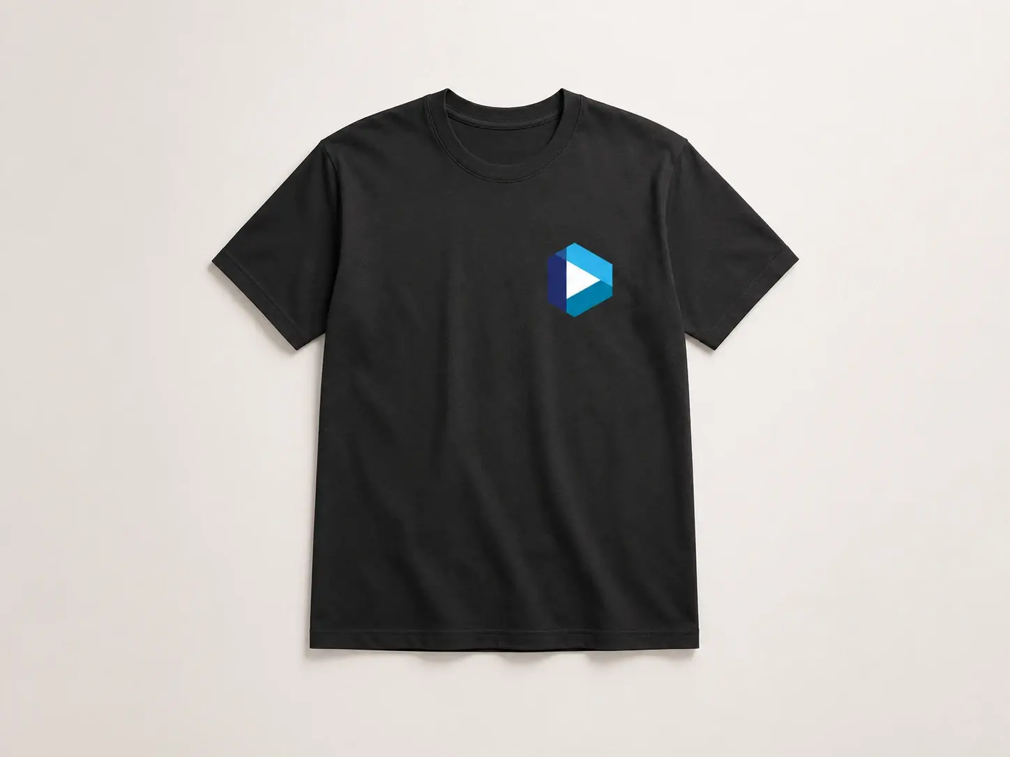 Team logo and its brand colors worked into a chest print design