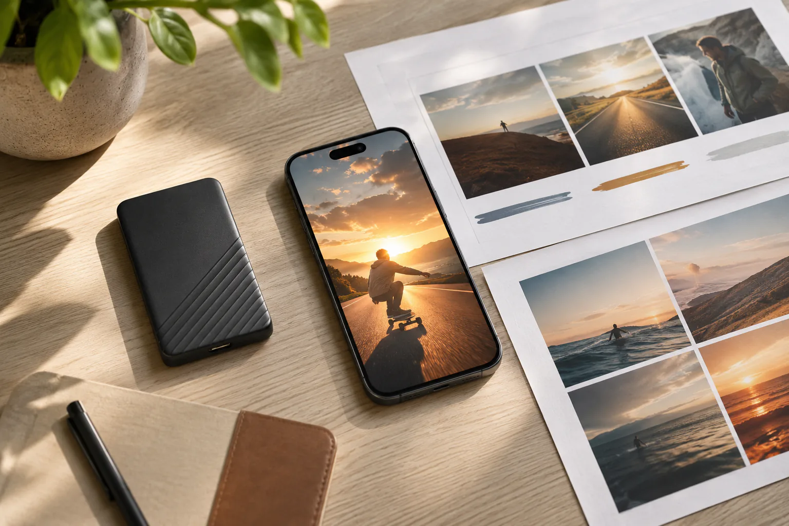 Generated vertical video preview with text refinement notes and 4K MP4 download