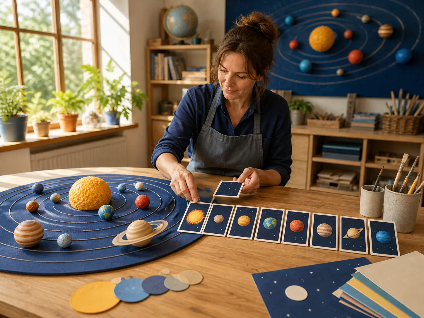 Explainer maker planning scene order, narration direction, and action rhythm