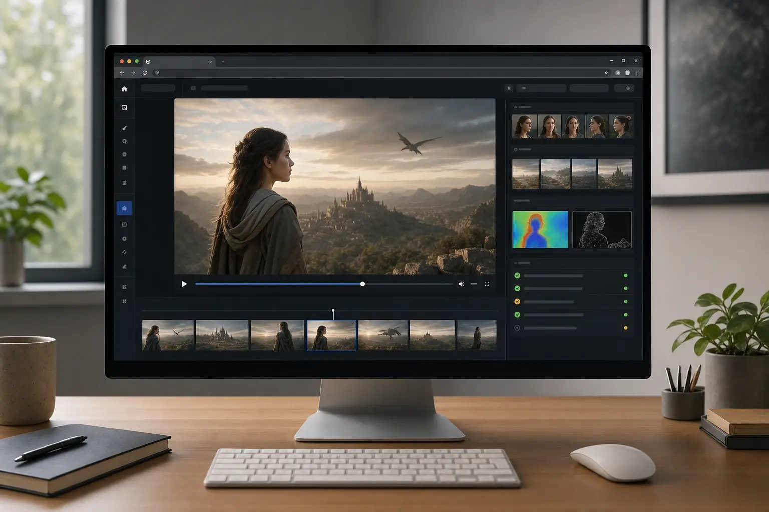Clip Quality Preview feature in AI Video Generator from Image and Prompt Online