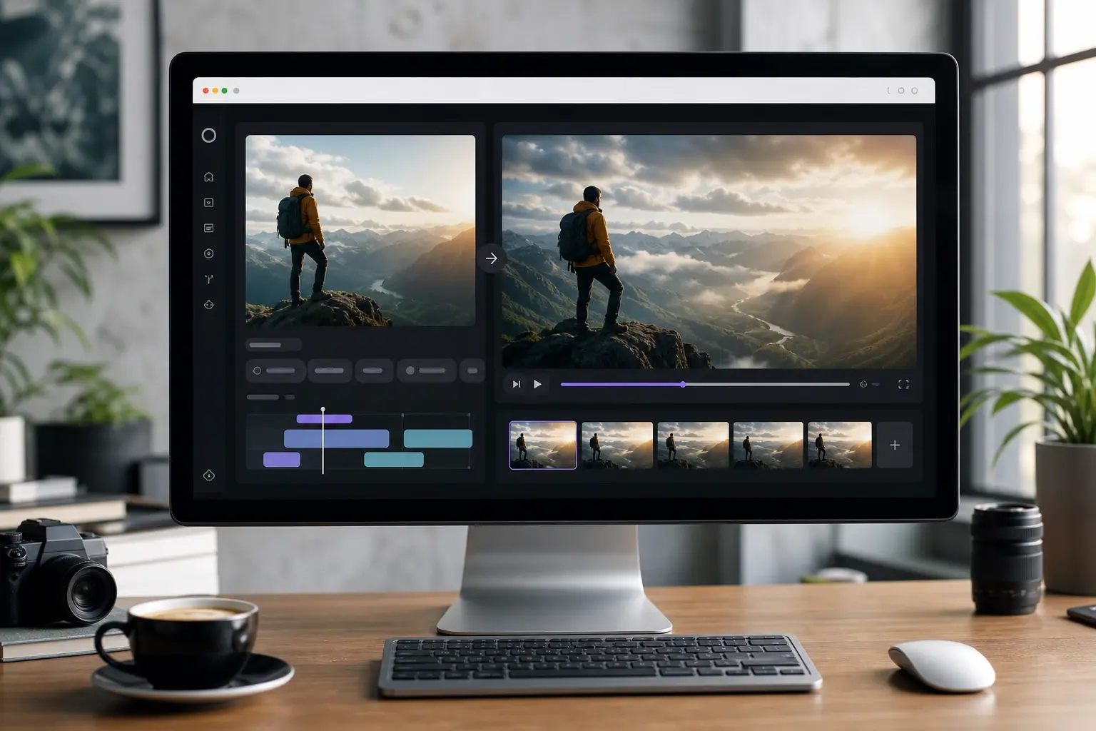Prompt and Image Pairing feature in AI Video Generator from Image and Prompt Online