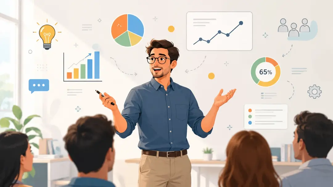 AI generated educational video explaining a concept with visual motion