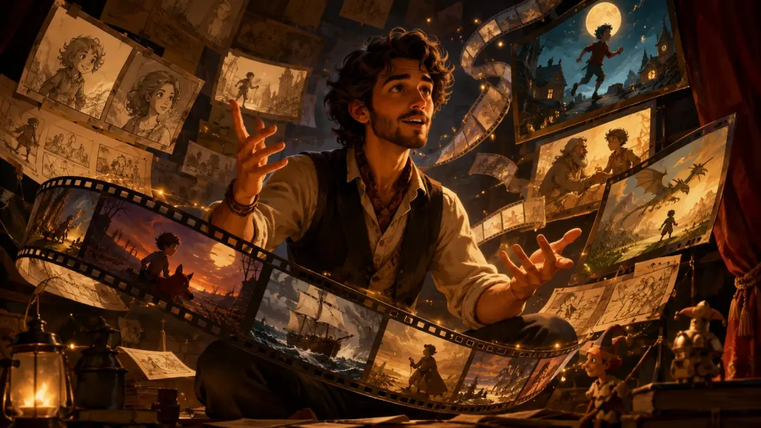 AI generated story concept video with cinematic framing and atmosphere