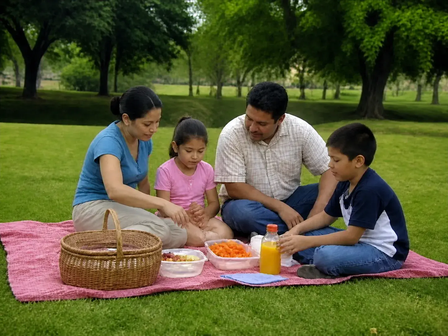 Clearer rebuilt family video frame after AI upscaling