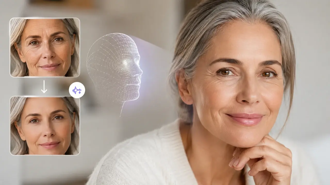 Try The AI Wrinkle Remover Today landing page background