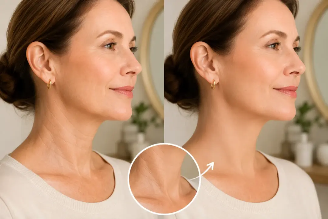 remove neck wrinkles using ai wrinkle remover in a practical workflow