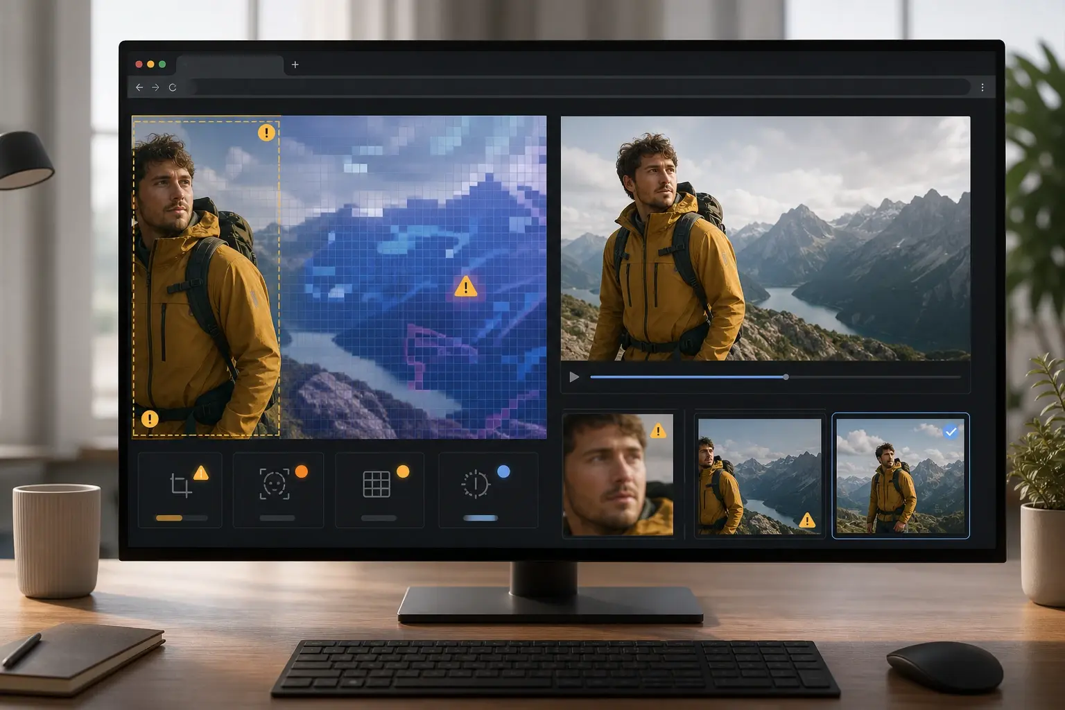 Photo Readiness Check feature in Animate Photos - AI Photo Animator Online Fast