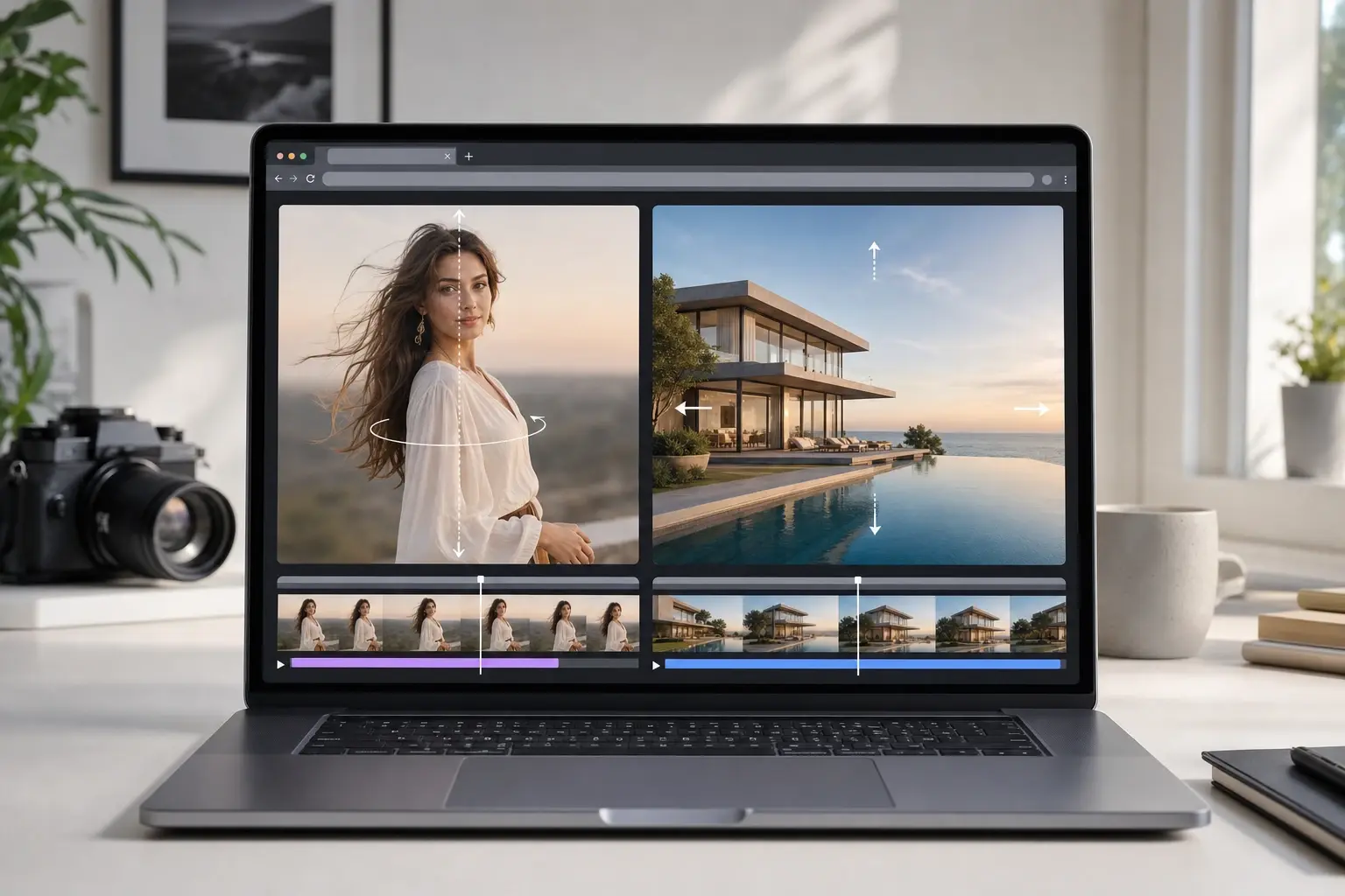 Subject vs Scene Motion Mode feature in Animate Photos - AI Photo Animator Online Fast
