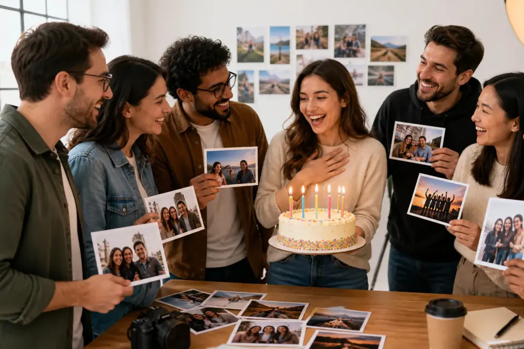 Team Birthday Greeting video scene