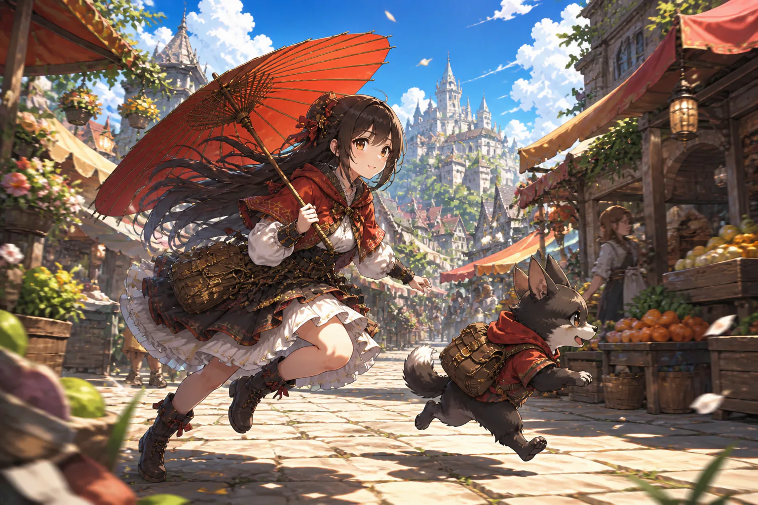 Timed scene editor with anime style choice, camera motion, voice, and aspect ratio