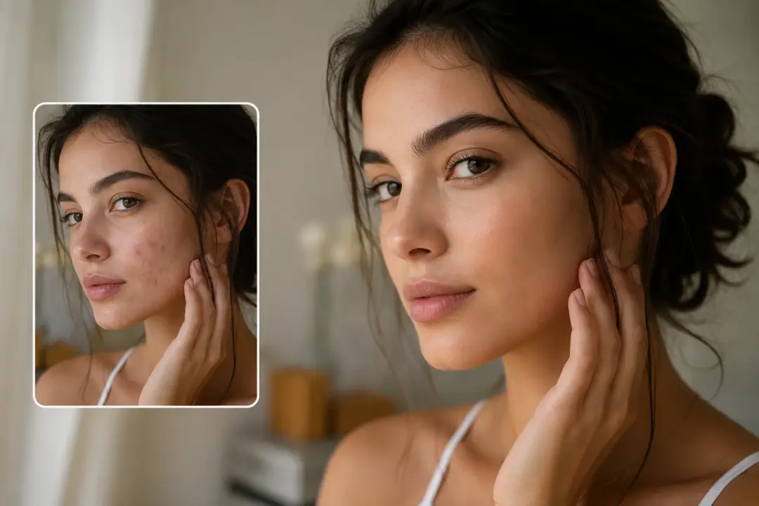 remove blemishes from photos using blemish remover in a practical workflow