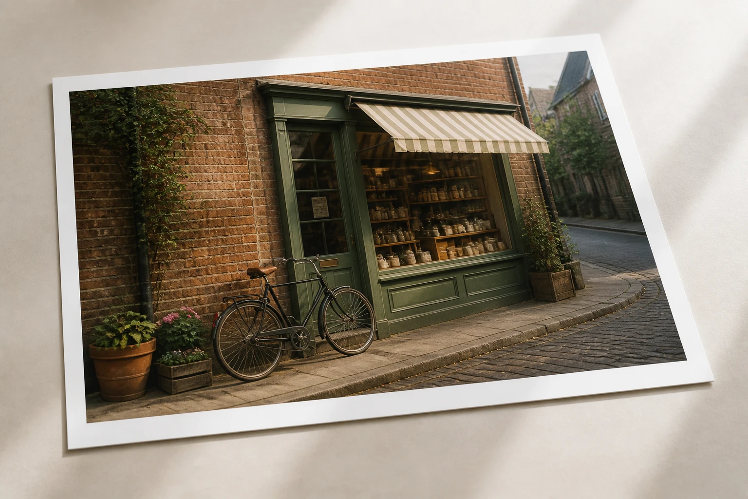 A crisp street photograph waiting untouched at the start of the blur effect workflow