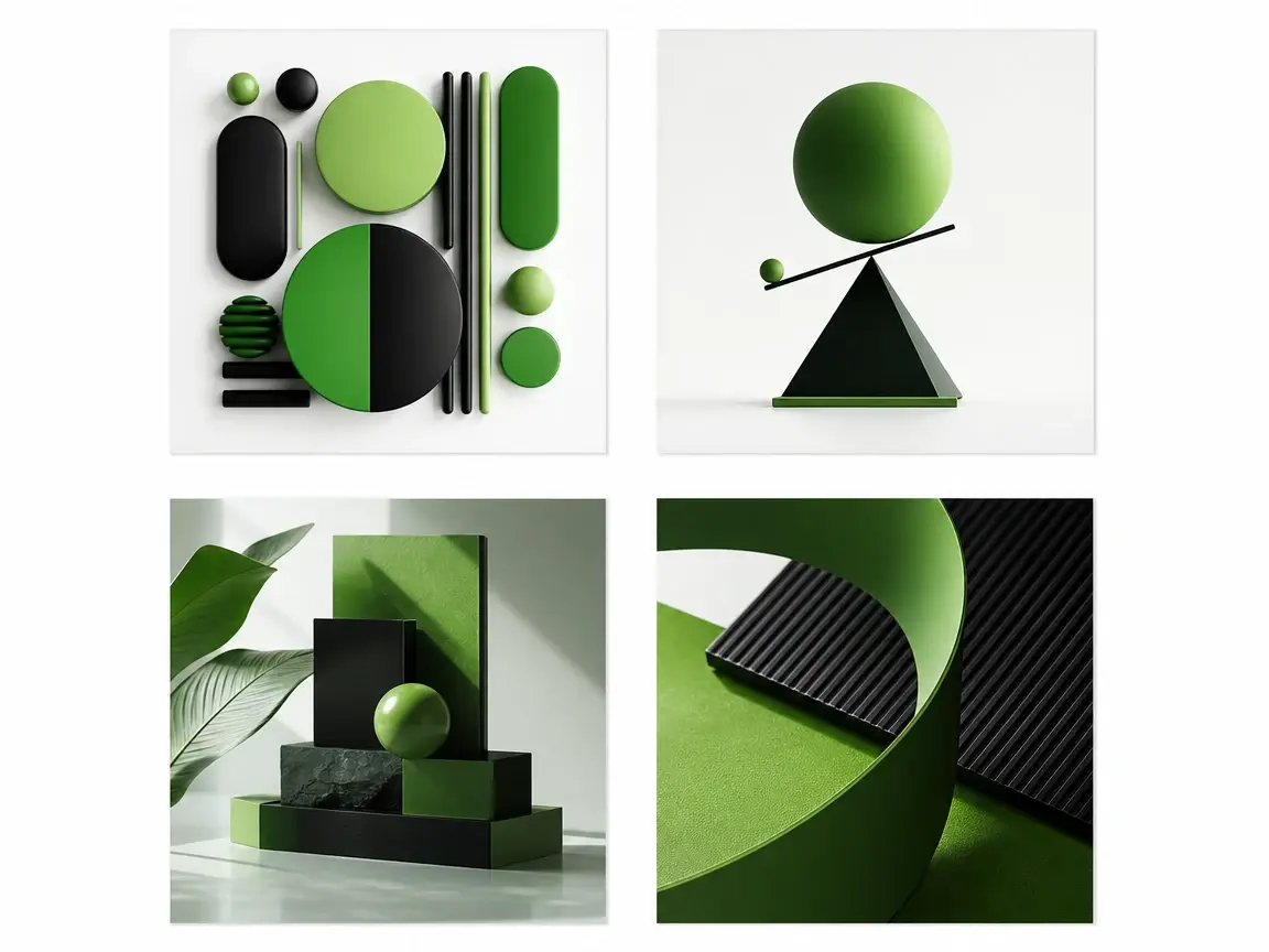 Four minimal text image candidates with different layout and spacing