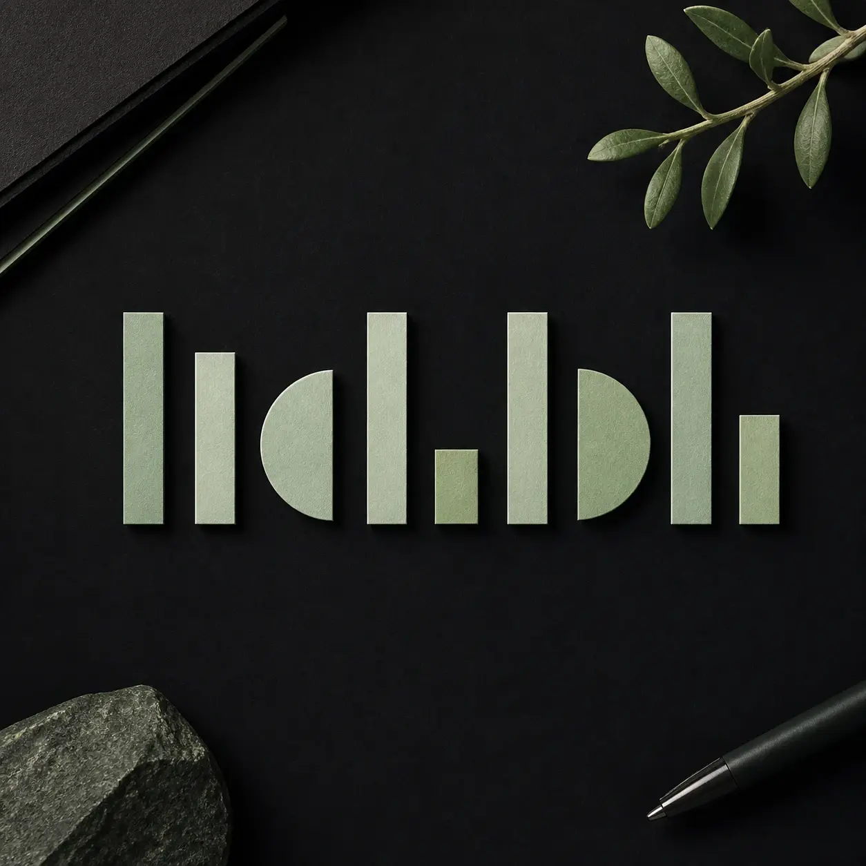 Black original minimal text image concept