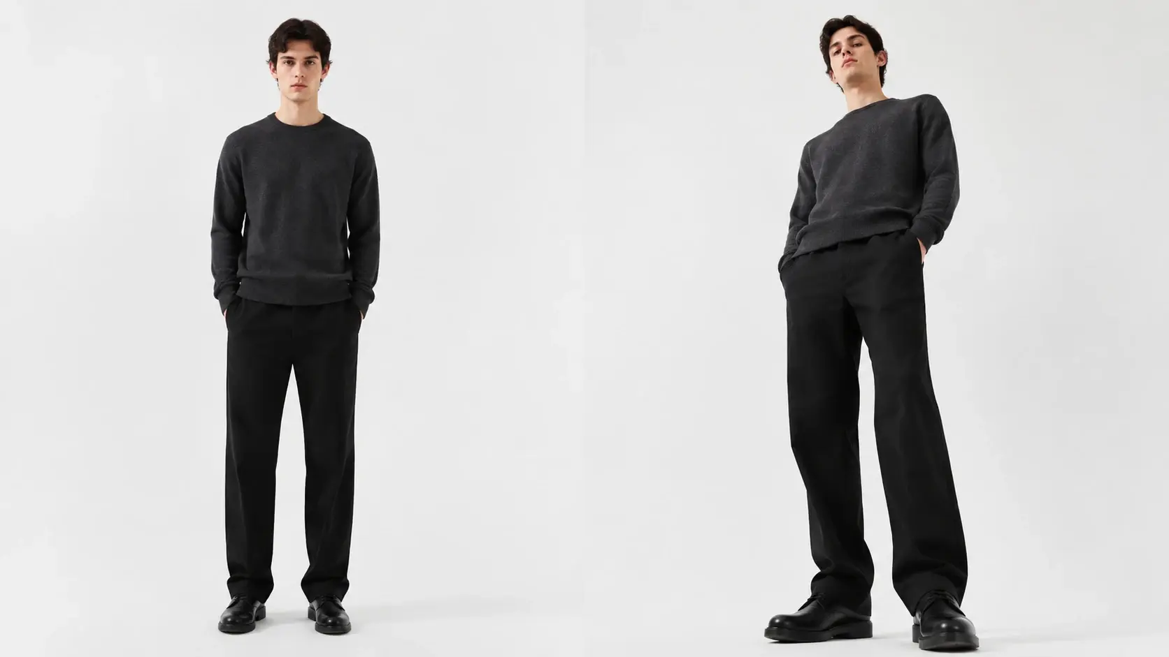 Person shown from eye level and low angle with accurate proportions