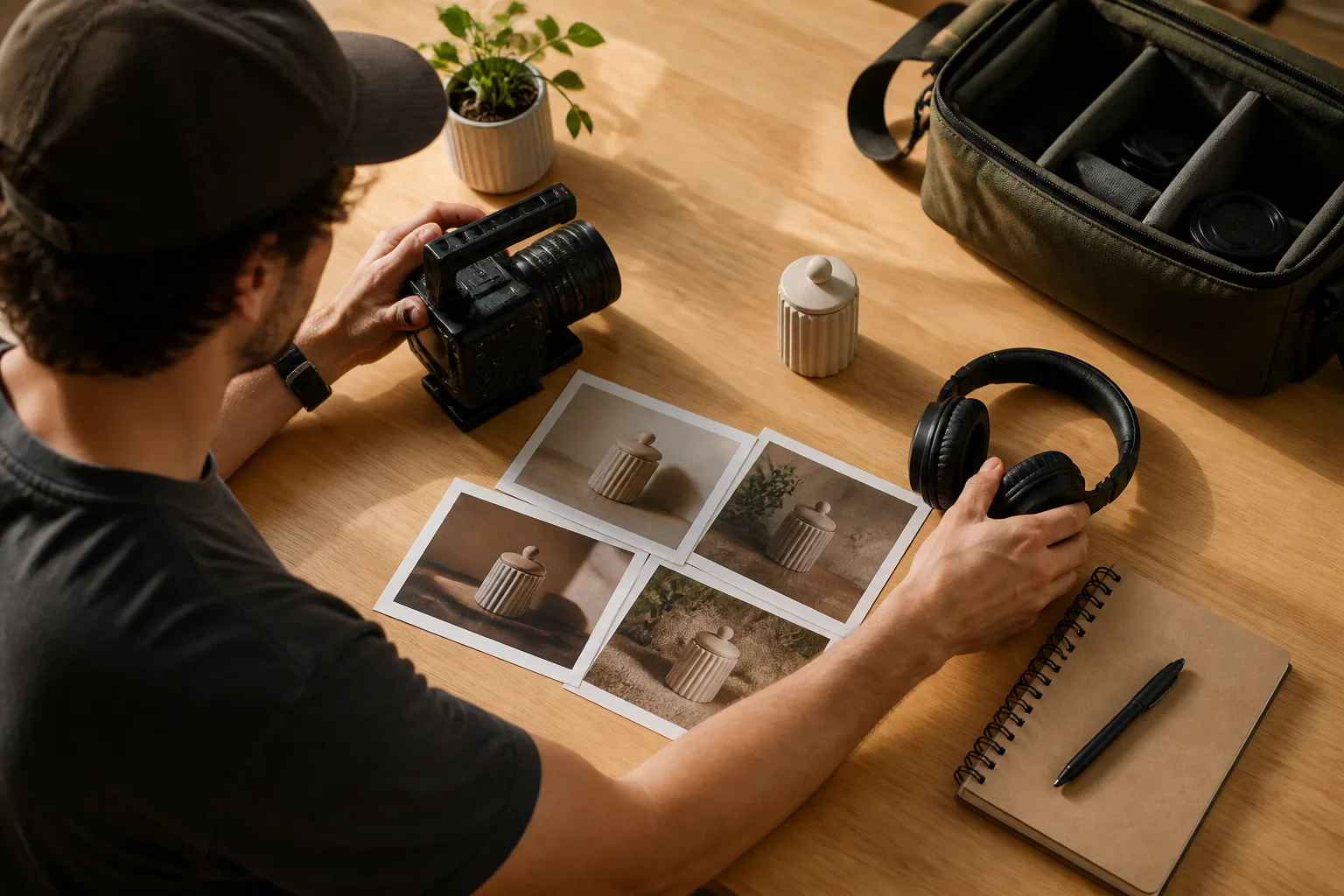 Prompt field with image, video, and audio references marked by source roles