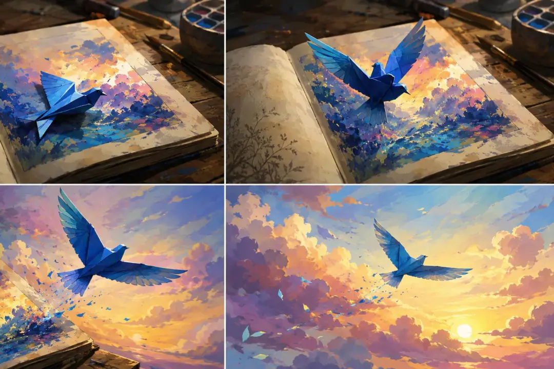 Artwork In Motion finished video scene