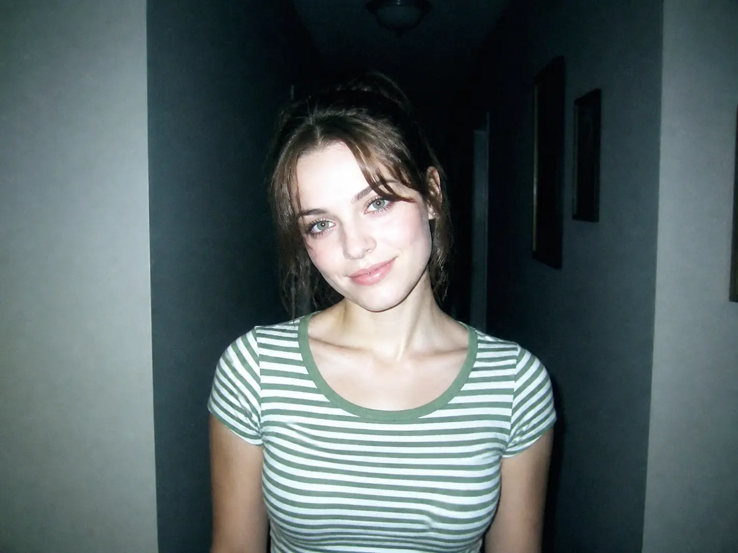 Portrait repainted by the digicam filter into an early 2000s digital camera look
