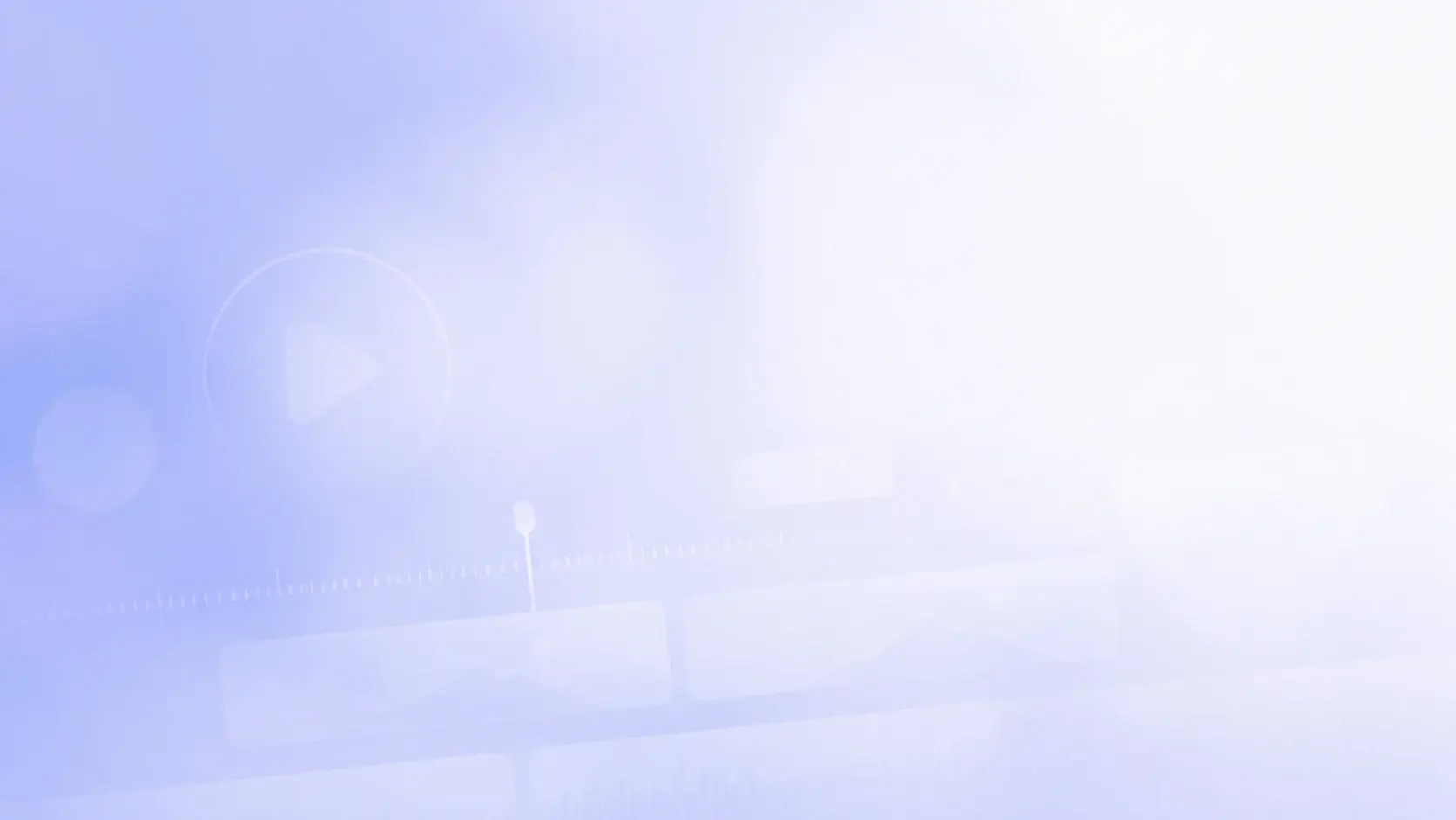 Soft indigo gradient background for AI Video Editor call to action