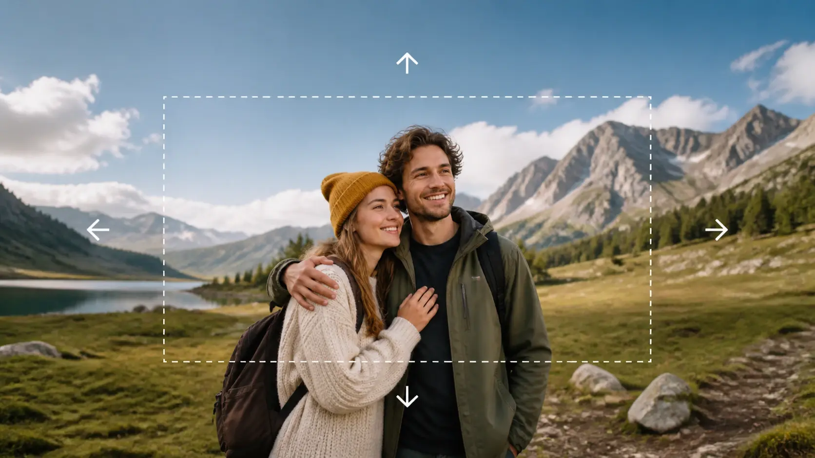 Varias propuestas de relleno generadas a partir de una misma foto para comparar