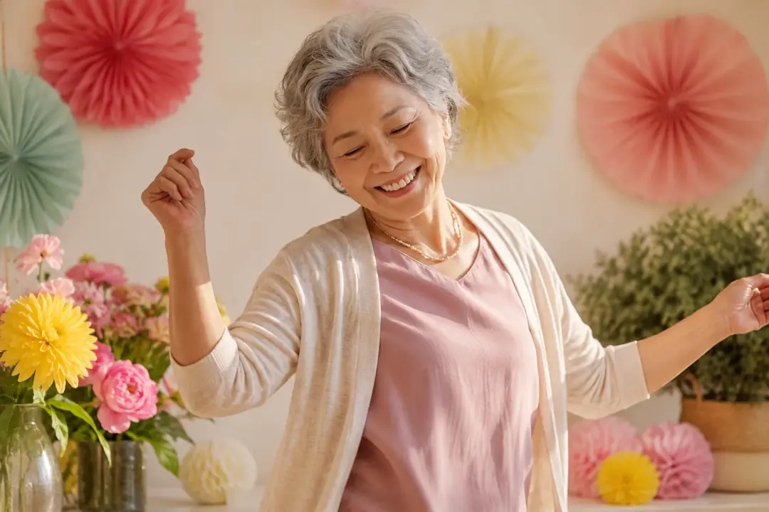 Family Greeting Videos shown as a finished face dance scene