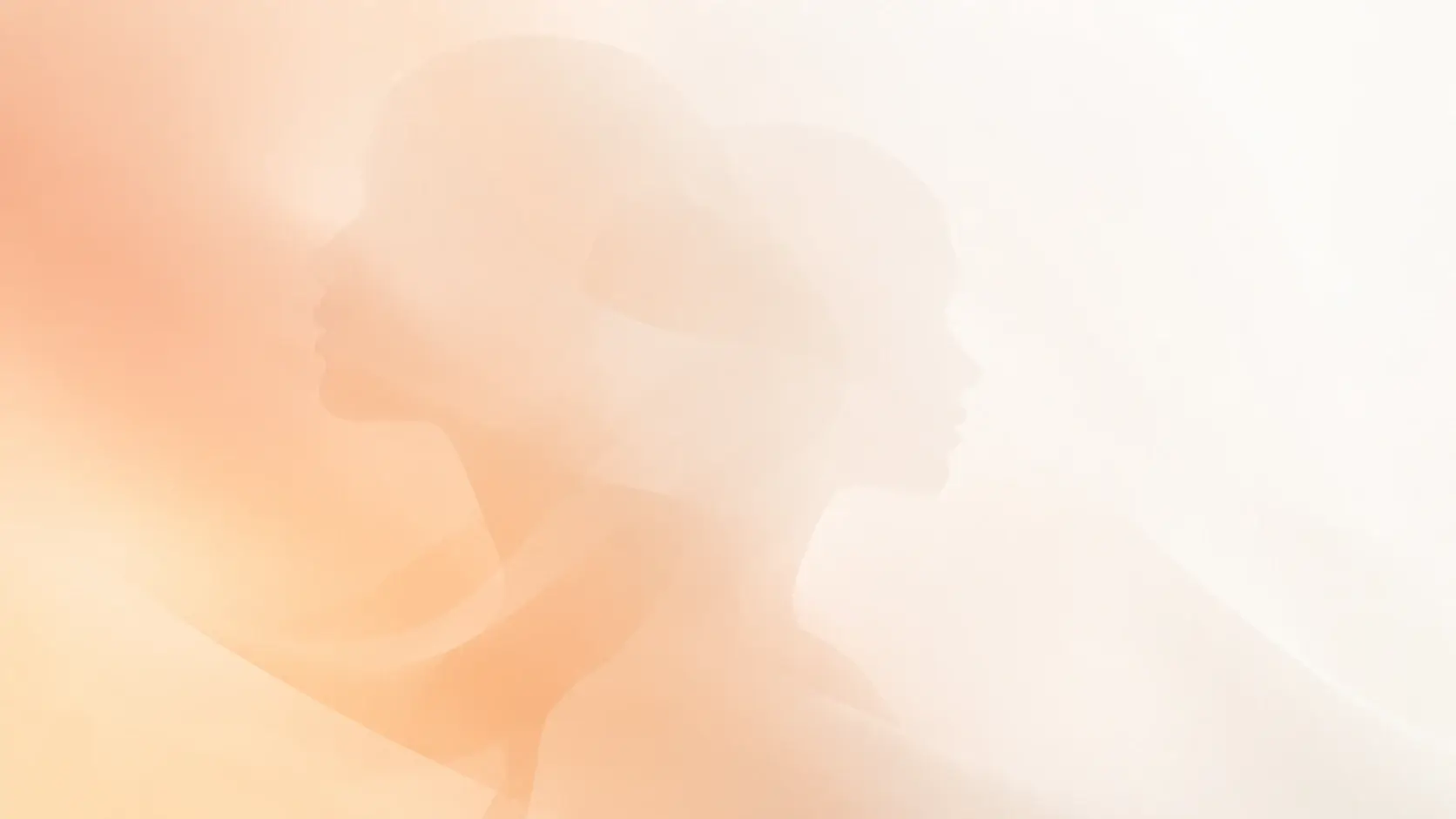 Soft peach gradient background for Face Swap call to action