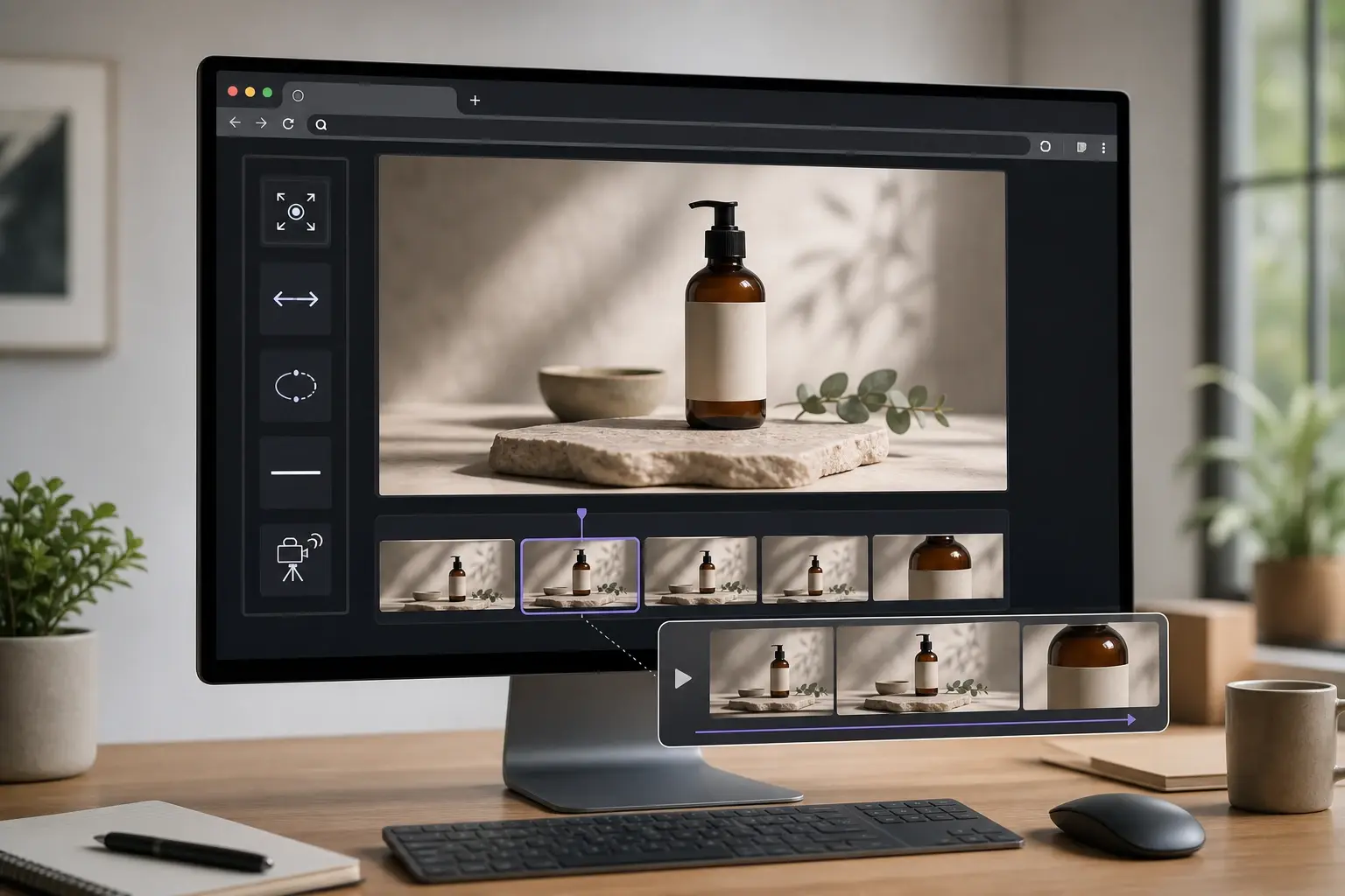 Camera Motion Direction feature in Free AI Video Generator from Text | VideoAI Tool