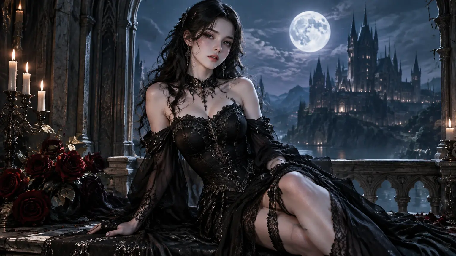 Selected gothic artwork displayed on a bright creator workspace ready for download