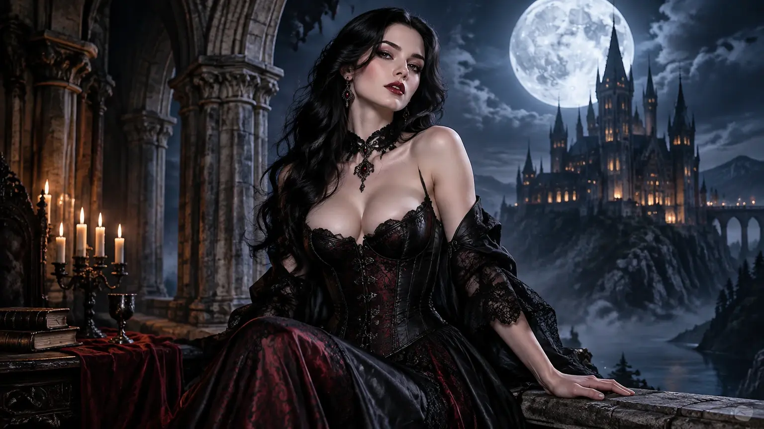 Selected gothic image prepared for clean 4K download and creative layout