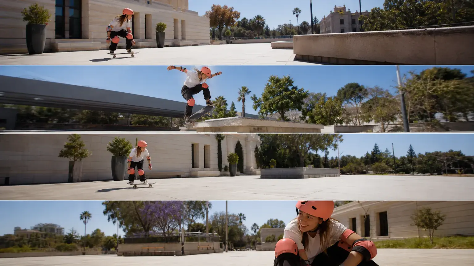 Storyboard segments with subject action, camera movement, pace, and reference images