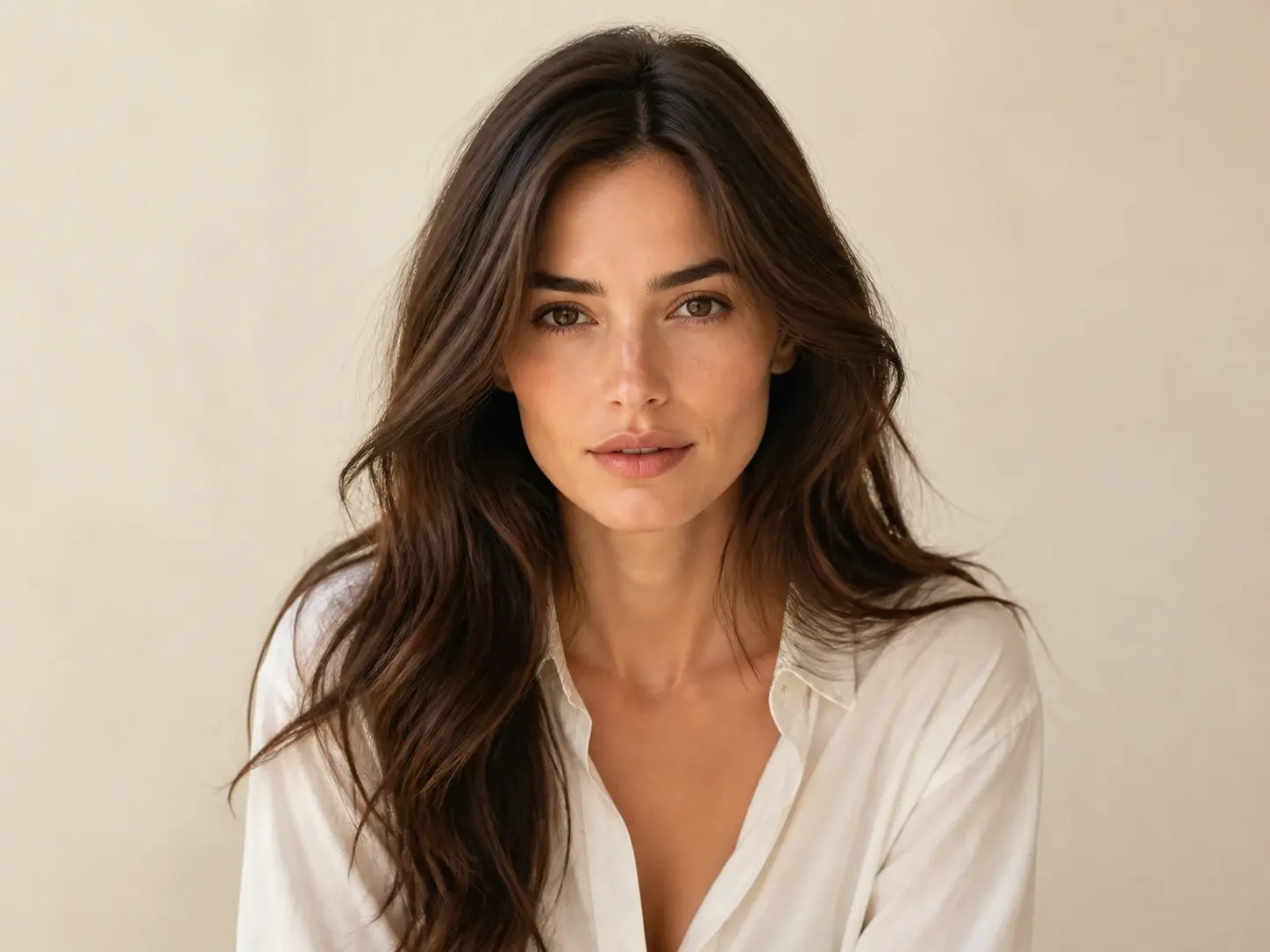 Sharper enlarged portrait with rebuilt facial detail
