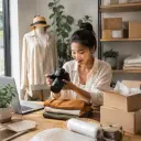 Online seller product photos processed in a batch for cleaner store images