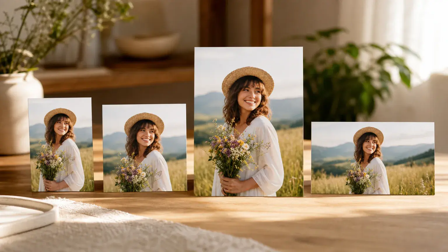 MP4 export panel with no watermark and ratio options for Instagram placements