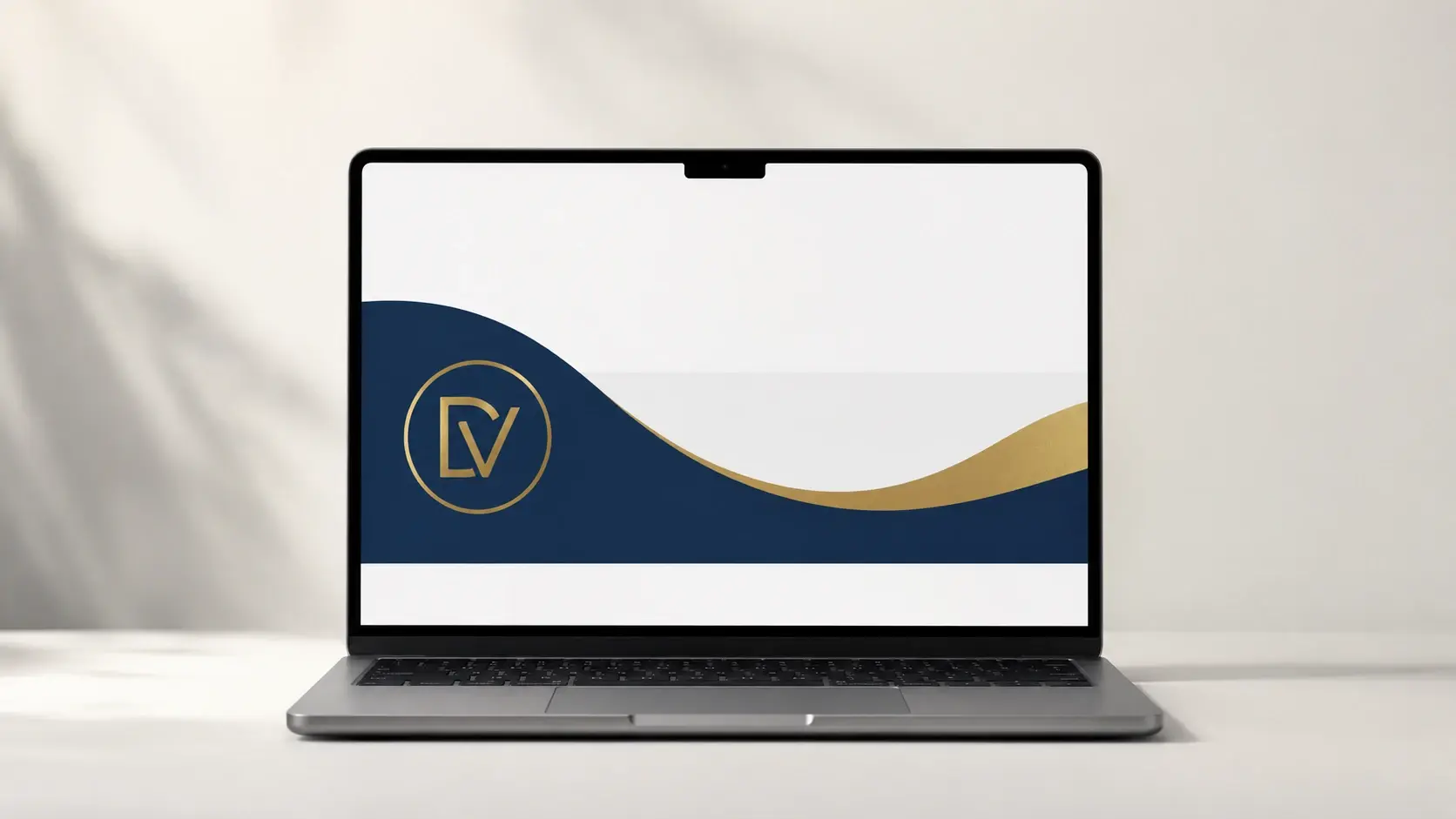 Uploaded logo blended into a banner design with a matching brand color palette