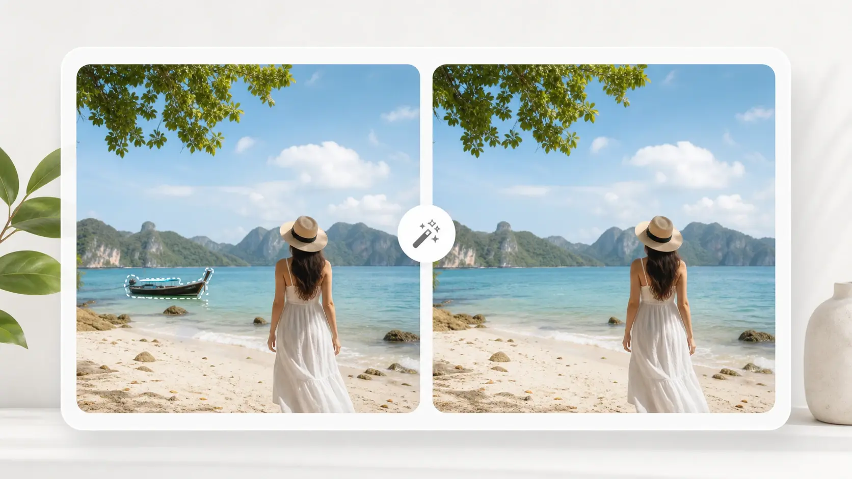 Clear One Thing With The Magic Eraser creative result ready to generate with VideoAI