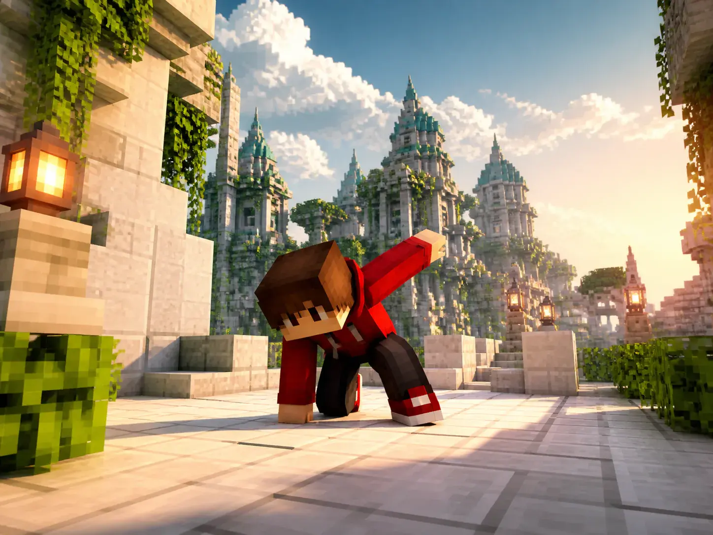 MP4 export panel with 4K output and common aspect ratios for parkour clips