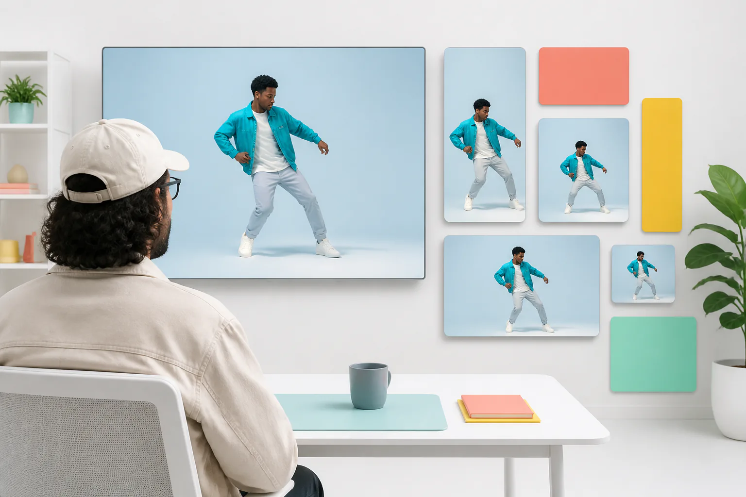 Preview showing a revised motion video ready for aspect ratio download