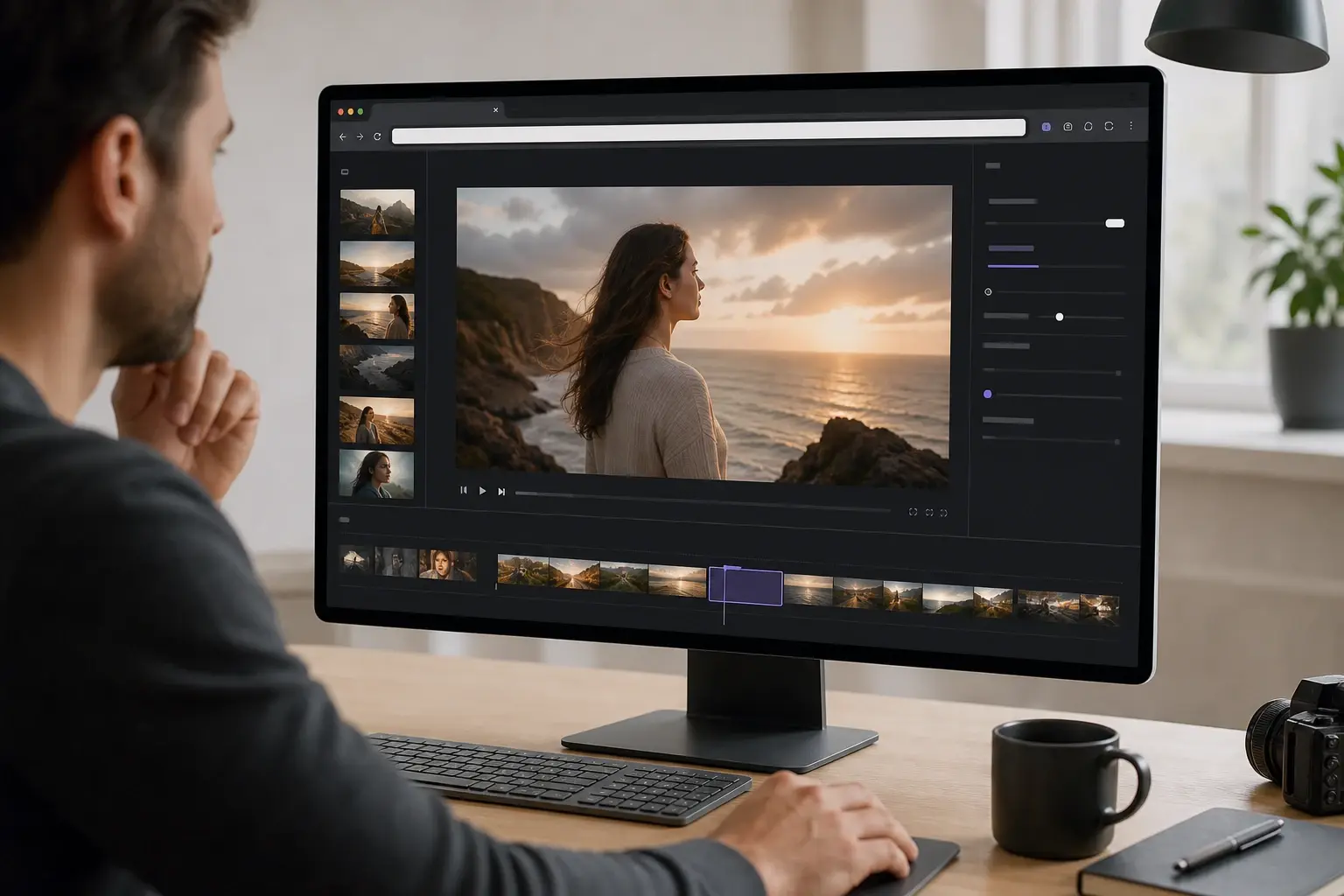 Browser Based Export Review feature in Photo to Video AI - AI Photo to Video Generator