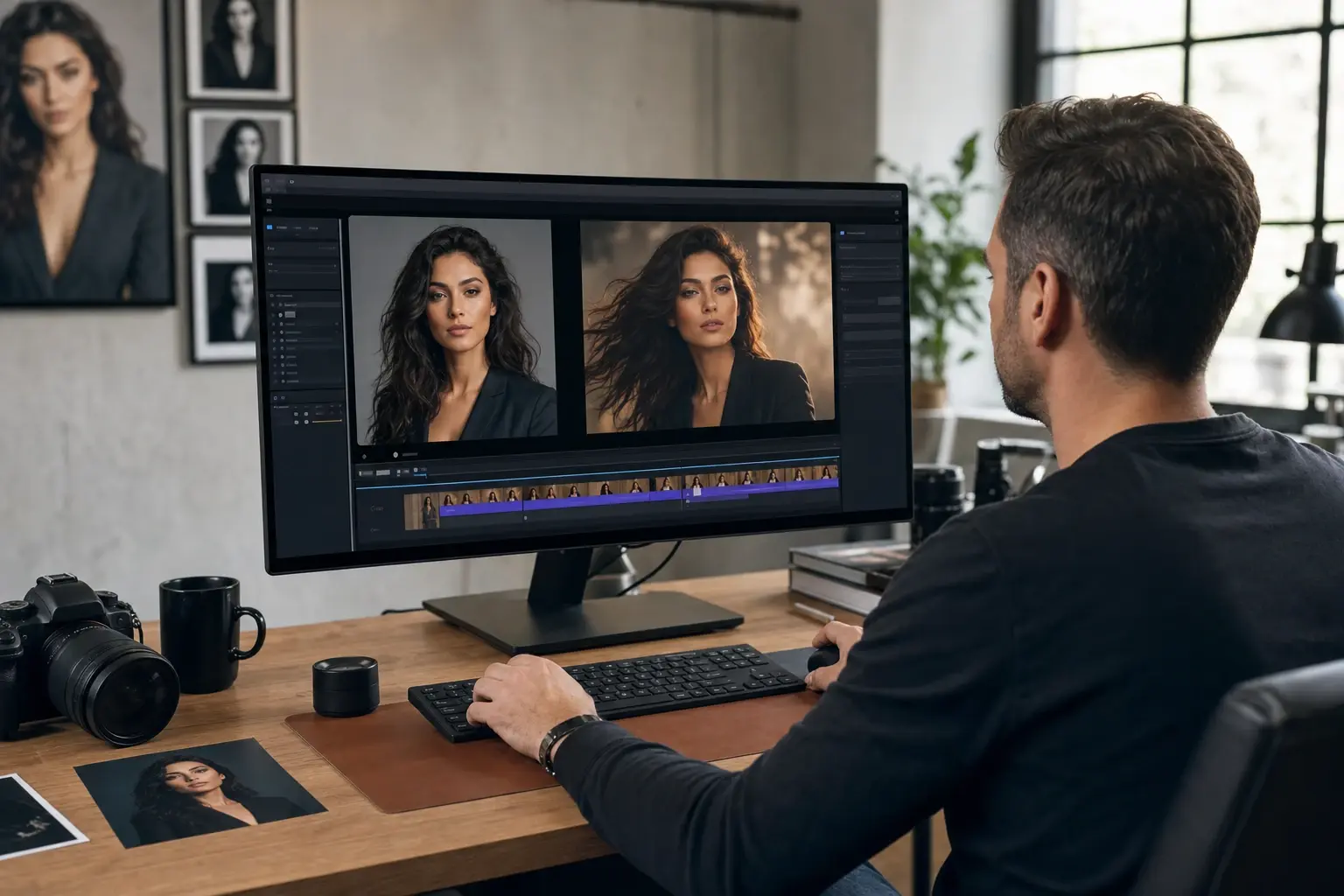 Portrait Photographer using Photo to Video AI - AI Photo to Video Generator