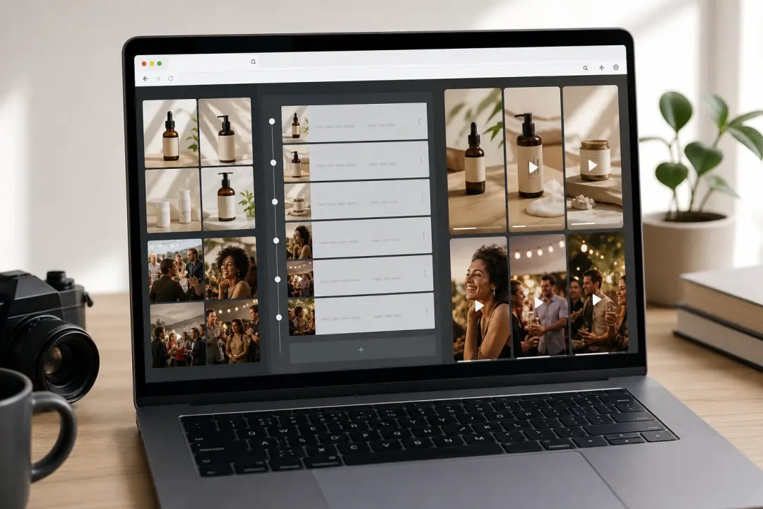 Product Photos Into Social Clips example for Photo Video Maker - Online Picture Movie Maker