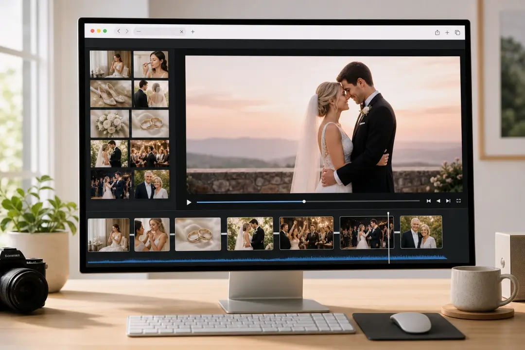 Wedding and Anniversary Photo Movie example for Photo Video Maker - Online Picture Movie Maker