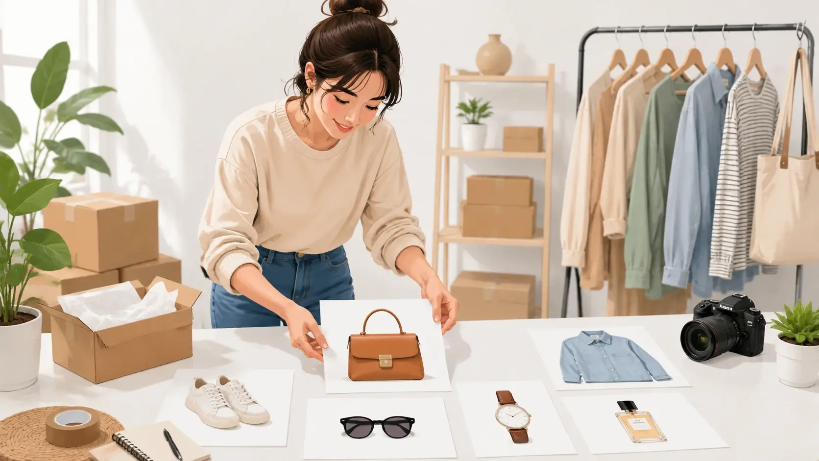 Ecommerce seller using the background remover to create a clean product cutout
