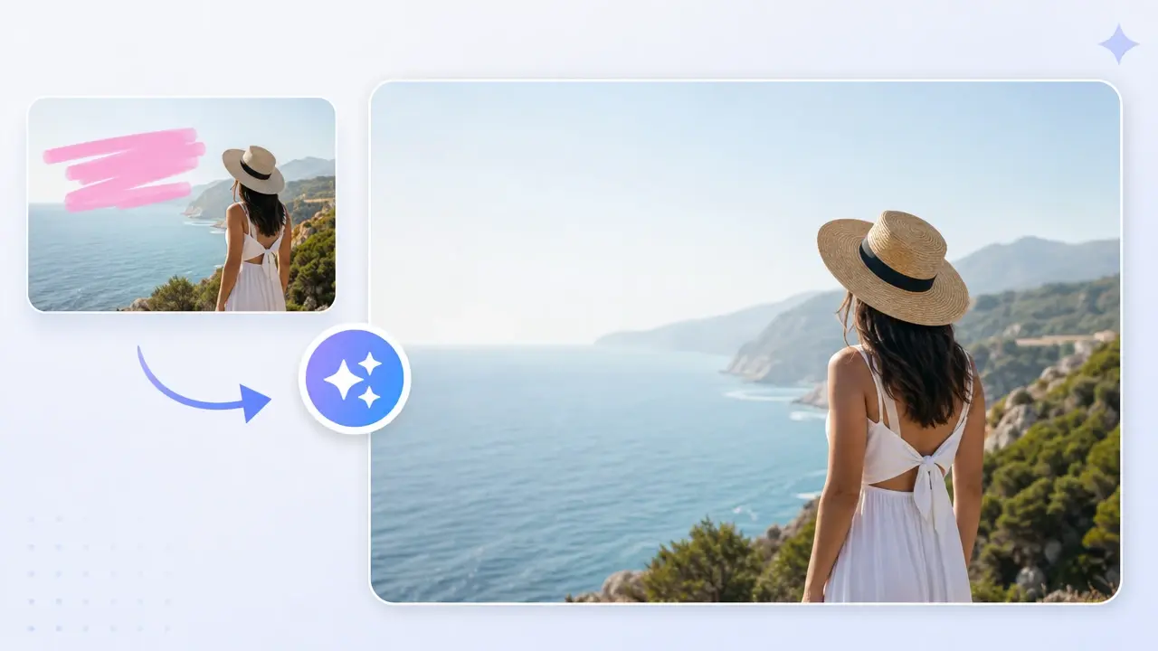 Remove Text From Image In One Click landing page background